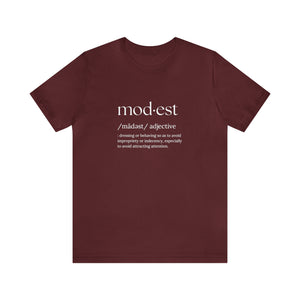 Graphic T-Shirt, Modest Shirt, Modest Definition Tee, Modest Clothing, Modest Fashion, Short Sleeve Tee