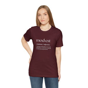 Graphic T-Shirt, Modest Shirt, Modest Definition Tee, Modest Clothing, Modest Fashion, Short Sleeve Tee