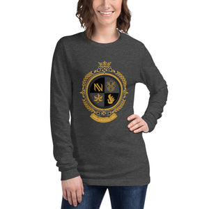 Crest Classique T-Shirt. Long Sleeve knit t-shirt. Modest Apparel.